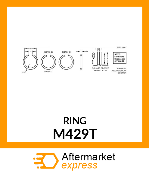 RING ,SNAP M429T