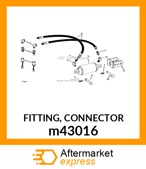 FITTING, CONNECTOR m43016