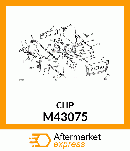 ARM, PTO LOCK 110 M43075