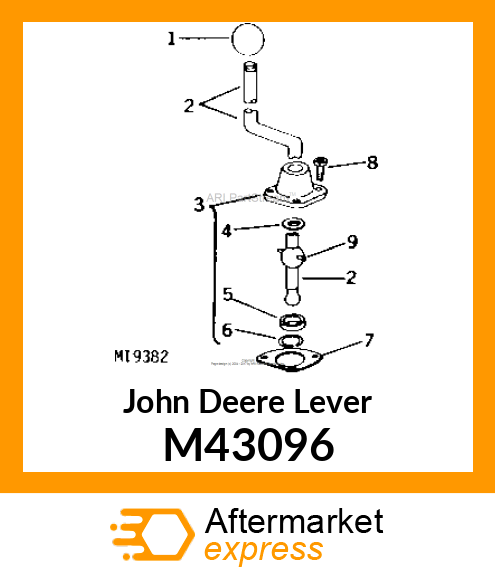 LEVER, SHIFT M43096