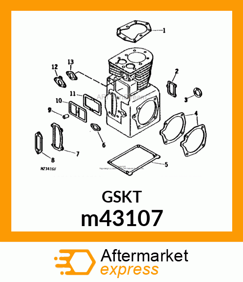 GASKET, AIR HORN m43107