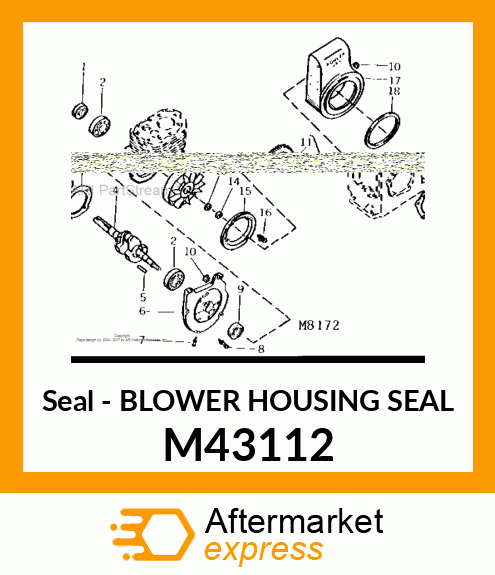 Seal - BLOWER HOUSING SEAL M43112