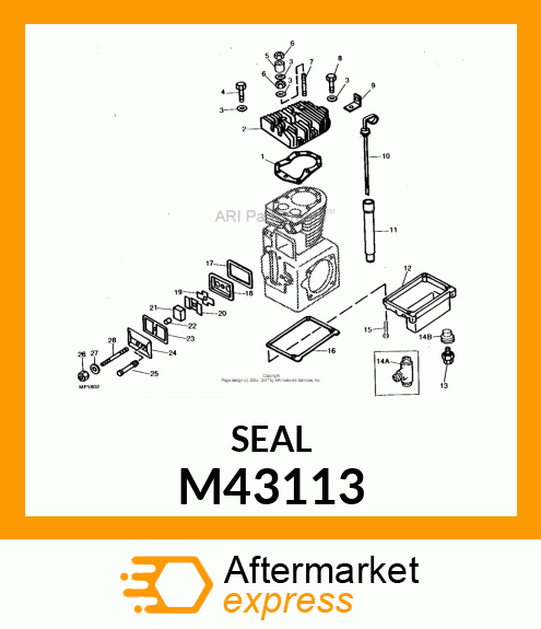 SEAL, BREATHER M43113