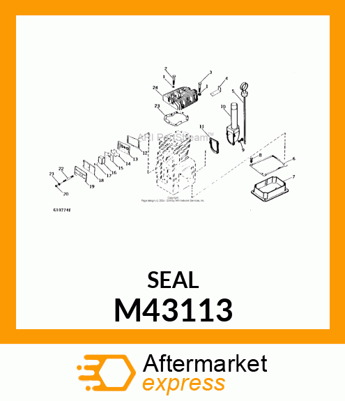 SEAL, BREATHER M43113