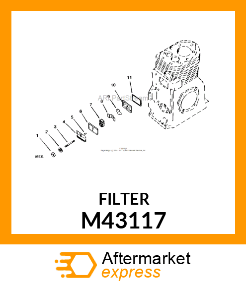 BREATHER FILTER M43117