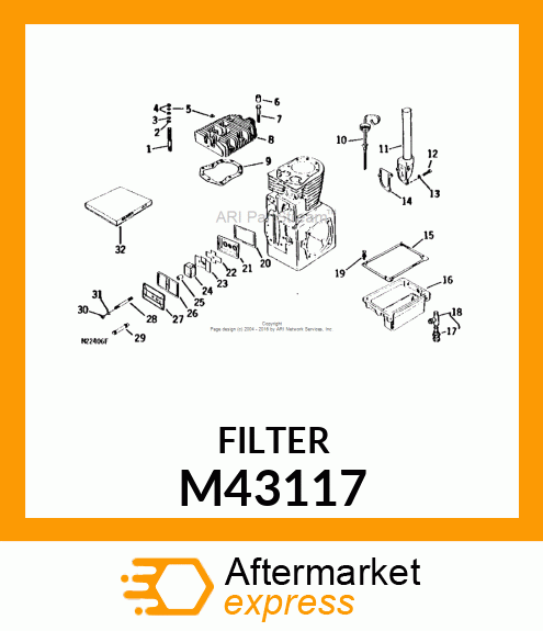 BREATHER FILTER M43117