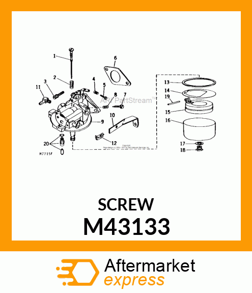 IDLE ADJ SCREW M43133