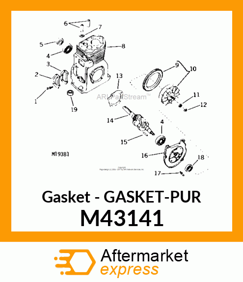 Gasket - GASKET-PUR M43141