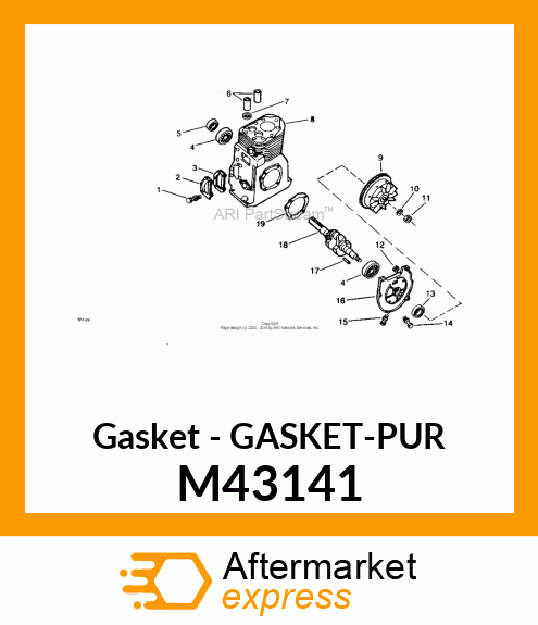 Gasket - GASKET-PUR M43141