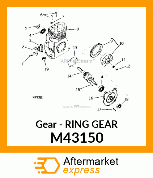 Gear - RING GEAR M43150