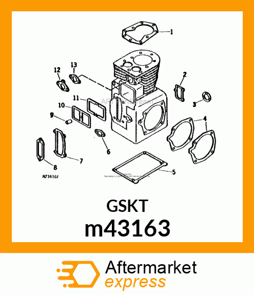 GASKET, OIL PAN m43163