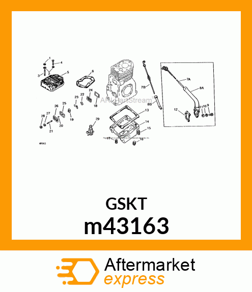 GASKET, OIL PAN m43163