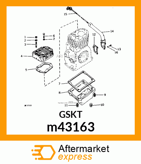 GASKET, OIL PAN m43163