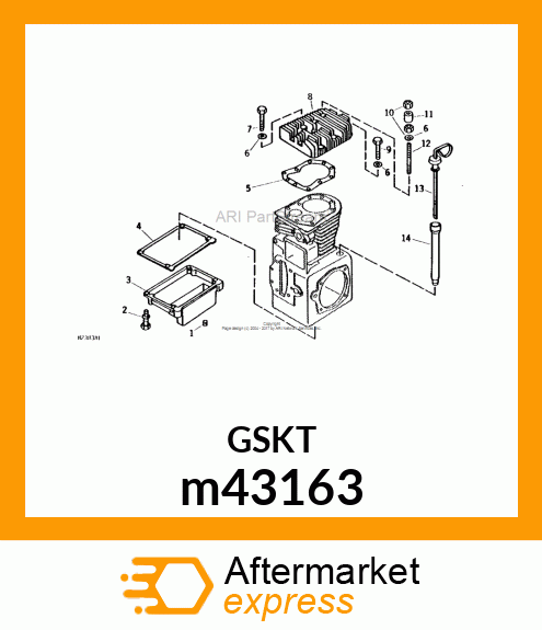 GASKET, OIL PAN m43163