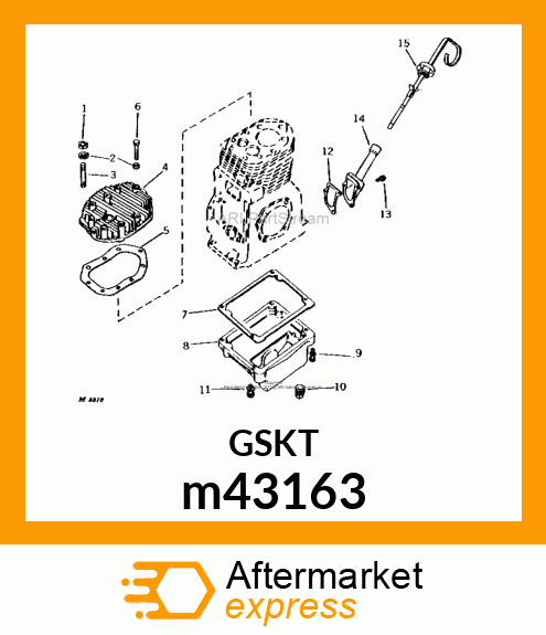 GASKET, OIL PAN m43163