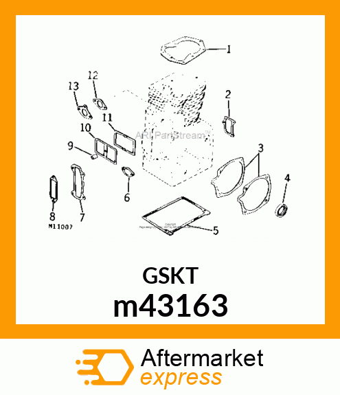 GASKET, OIL PAN m43163