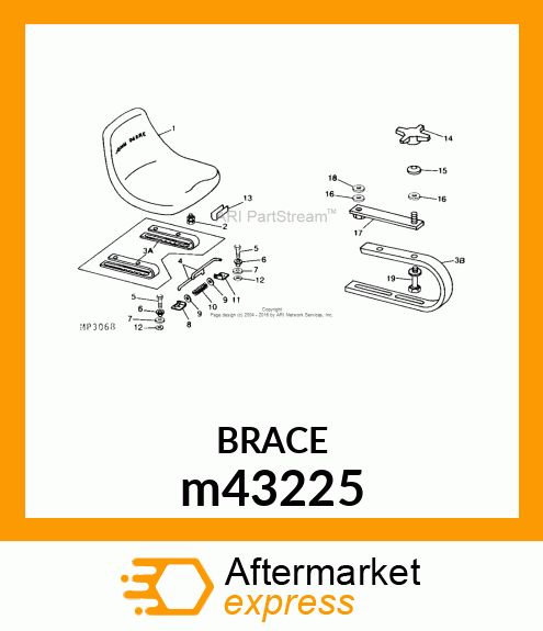 COMPRESSION SPRING, SPRING, SEAT M m43225