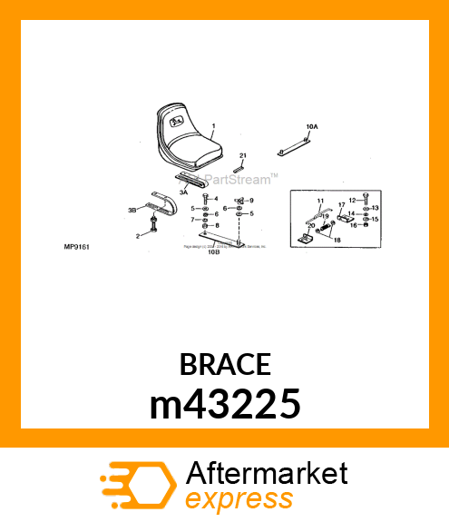 COMPRESSION SPRING, SPRING, SEAT M m43225