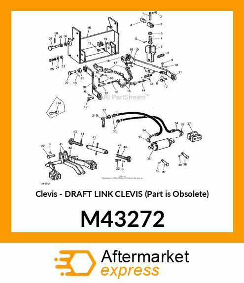 Clevis - DRAFT LINK CLEVIS (Part is Obsolete) M43272