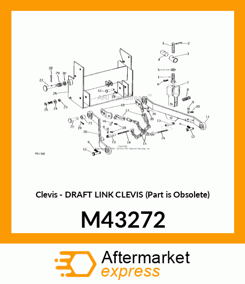 Clevis - DRAFT LINK CLEVIS (Part is Obsolete) M43272