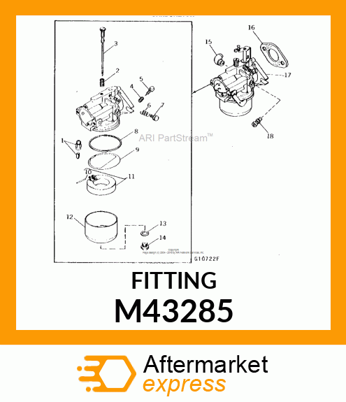 FITTING, 90 DEGREE LINE CONNECTOR M43285