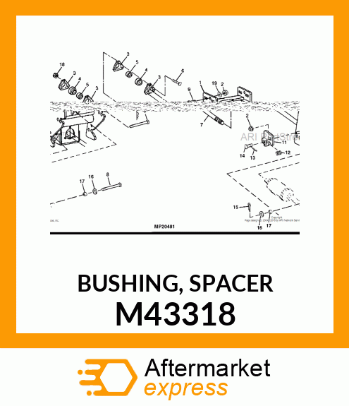 BUSHING, SPACER M43318