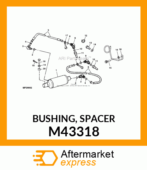 BUSHING, SPACER M43318