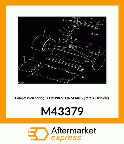 Compression Spring - COMPRESSION SPRING (Part is Obsolete) M43379