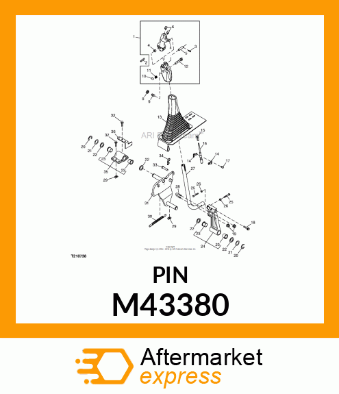 PIN, CLEVIS M43380