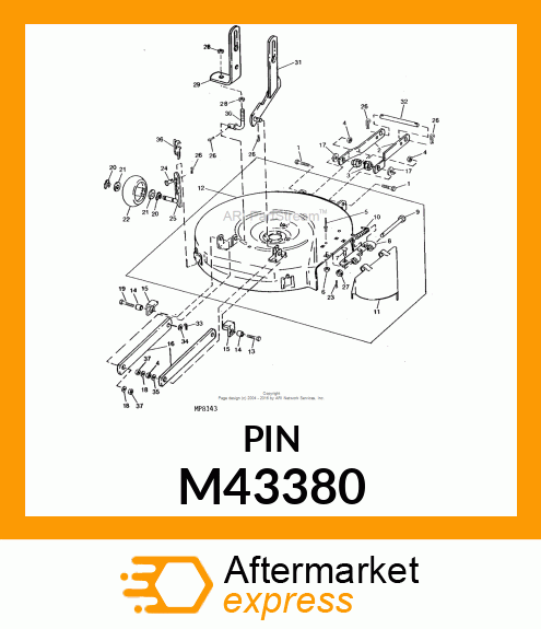 PIN, CLEVIS M43380