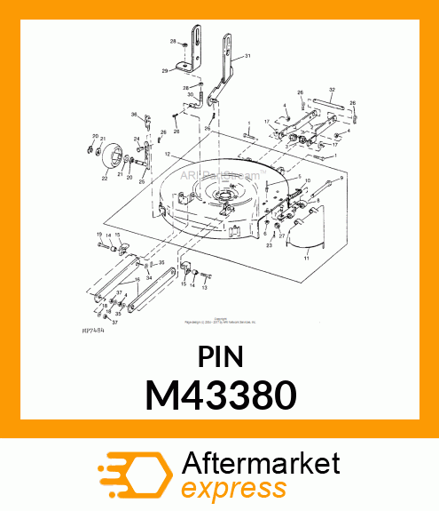 PIN, CLEVIS M43380