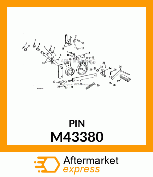 PIN, CLEVIS M43380