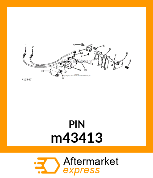 PIN FASTENER m43413