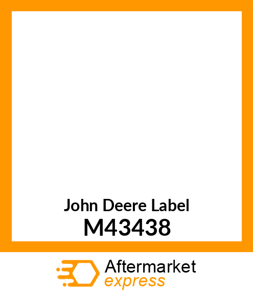 LABEL, AIR FILTER COVER M43438