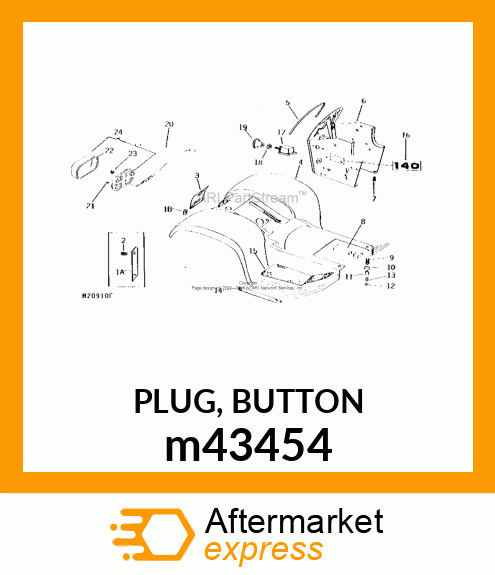 PLUG, BUTTON m43454