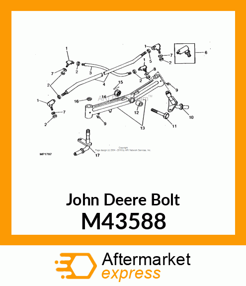 BOLT, KING PIN M43588