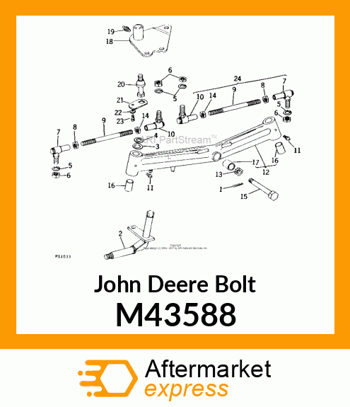 BOLT, KING PIN M43588