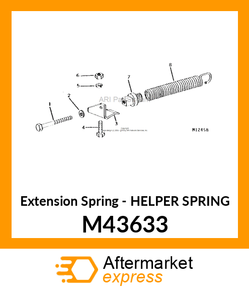 Extension Spring - HELPER SPRING M43633