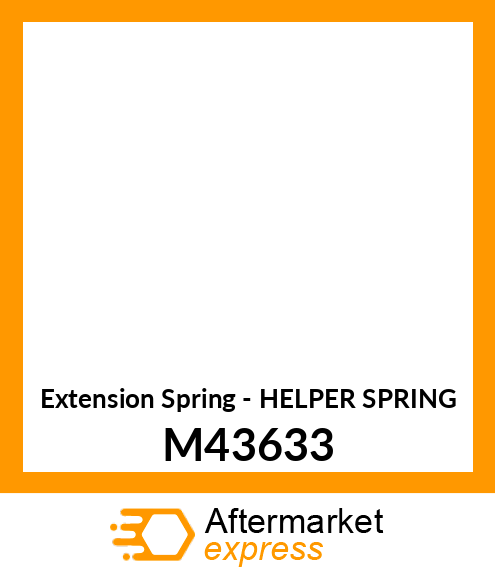 Extension Spring - HELPER SPRING M43633