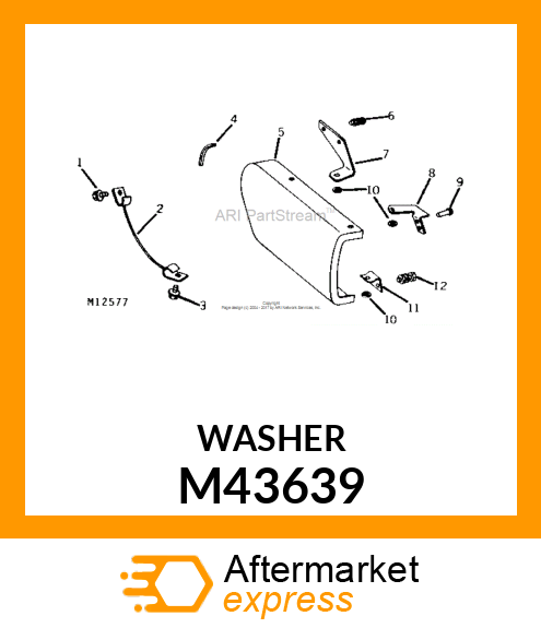 WASHER, RUBBER M43639