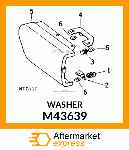 WASHER, RUBBER M43639