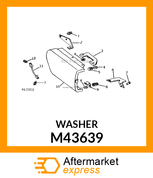 WASHER, RUBBER M43639