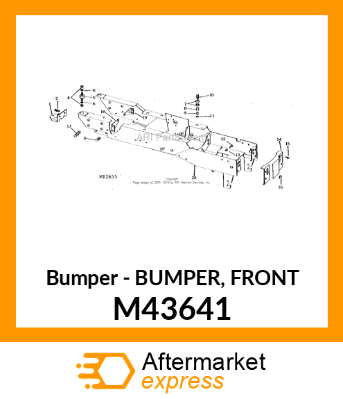 Bumper - BUMPER, FRONT M43641