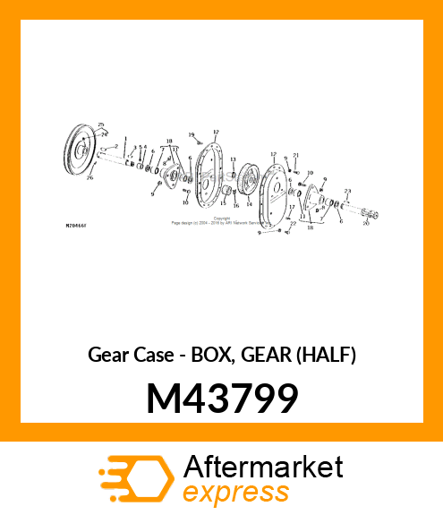 Gear Case - BOX, GEAR (HALF) M43799