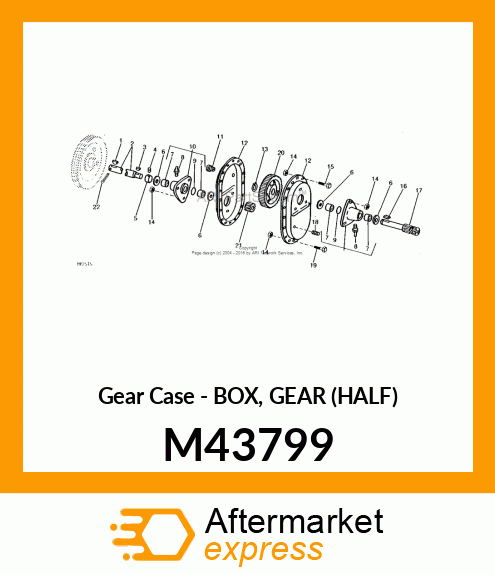 Gear Case - BOX, GEAR (HALF) M43799