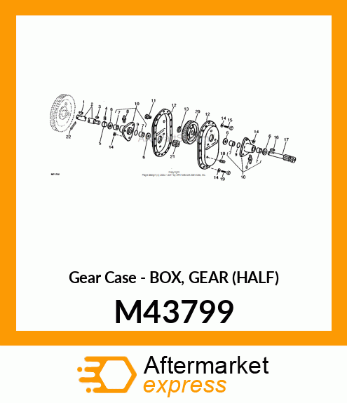 Gear Case - BOX, GEAR (HALF) M43799