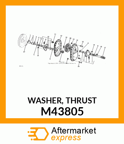 WASHER, THRUST M43805