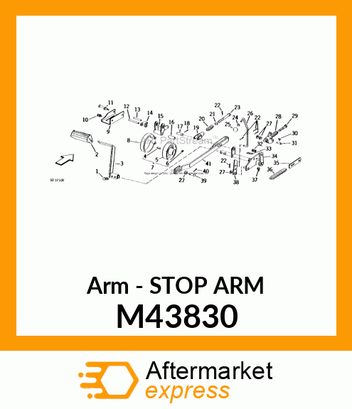 Arm - STOP ARM M43830