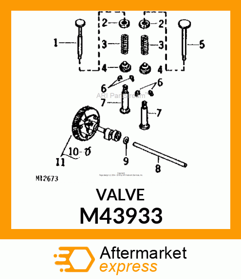 INTAKE VALUE M43933