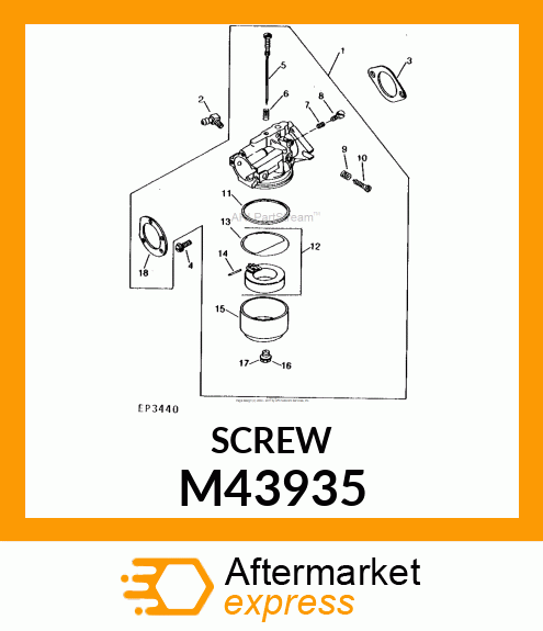 ADJUSTER, IDLE ADJUSTING NEEDLE M43935